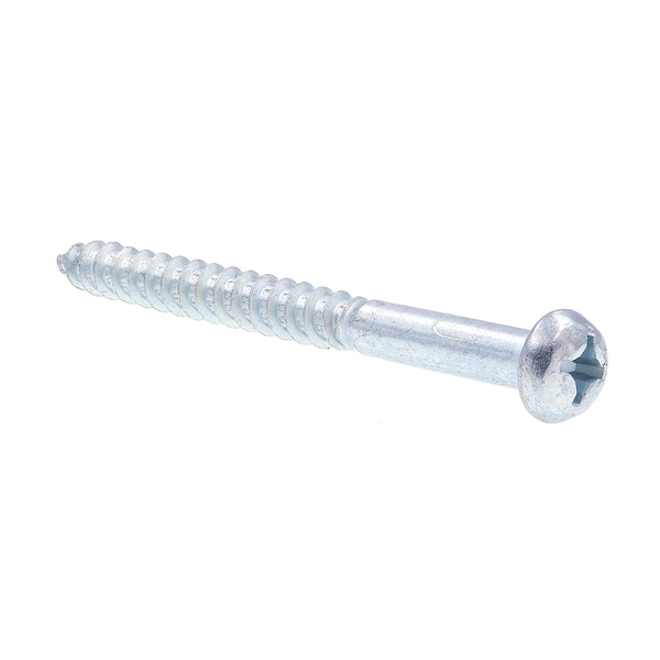 Prime-Line Wood Screw Round Head Phillip Drive No. 12 X 2-1/2in Zinc Plated Steel 25PK 9208693 - main